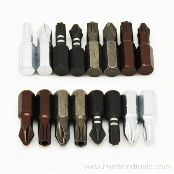 1/4" hex insert magnetic slot 25mm screwdriver bits